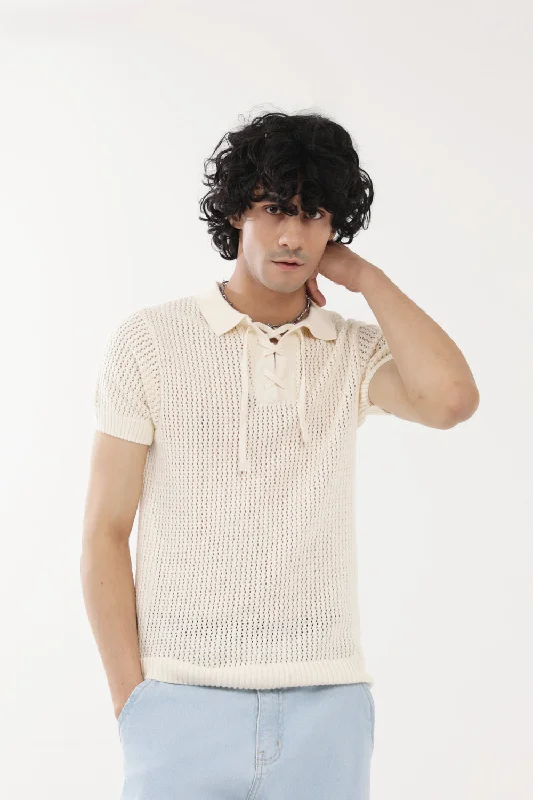 Men's Shirts with Adjustable CuffsKNITTED POLO