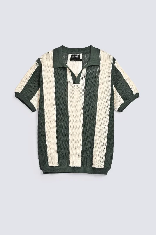 Men's Shirts with Hidden ButtonsKNITTED POLO