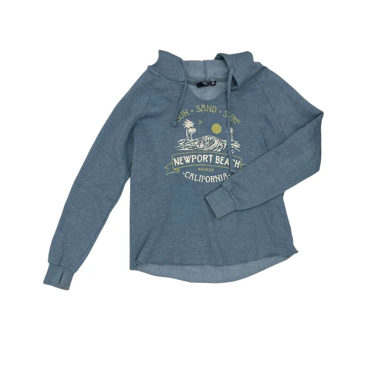 Designer Men's Hoodie JacketsSweatshirt Hoodie By Clothes Mentor In Blue, Size:M