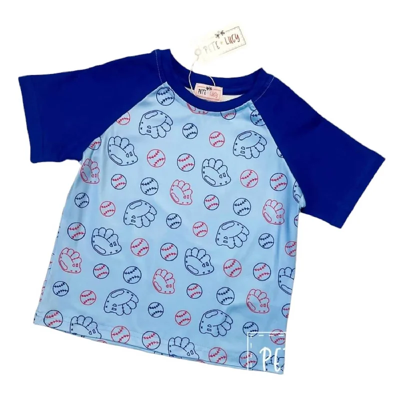 Men's Custom-Fit Shirts for a Personalized LookBoys Let's Play Ball Shirt In Blue