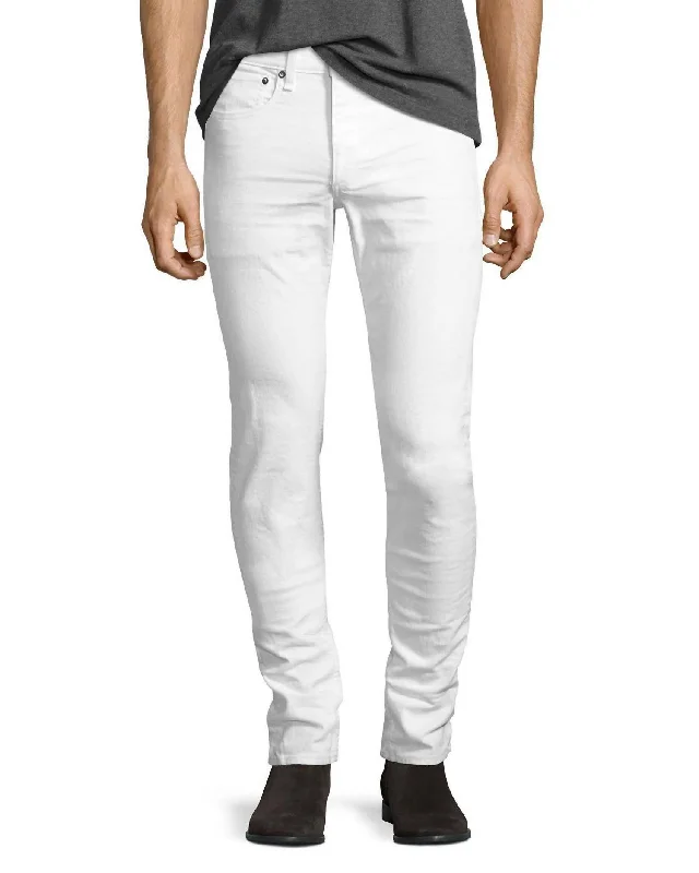 High-Quality Men's JeansSelvedge Skinny Fit Jean In Aged White