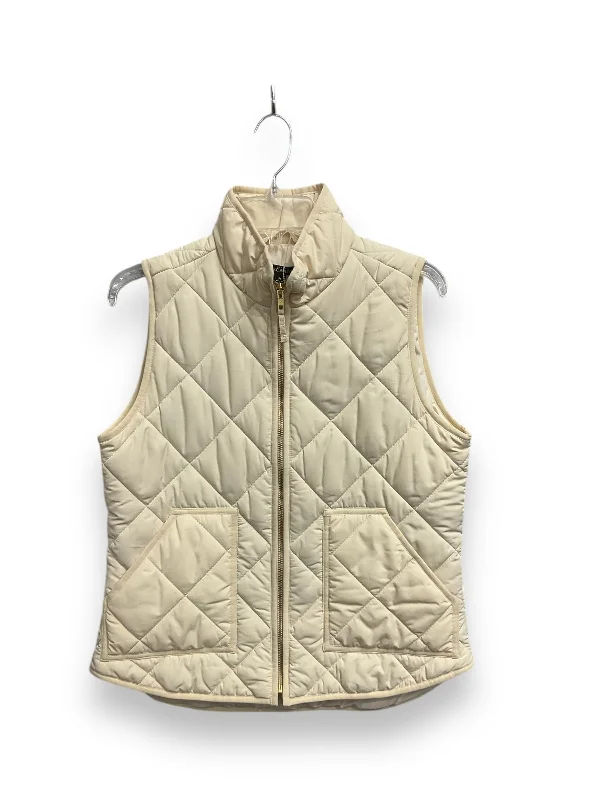 Men's Coats with Convertible CollarsVest Puffer & Quilted By J. Crew In Cream, Size: M Men's Coats with Convertible CollarsVest Puffer & Quilted By J. Crew In Cream, Size: M