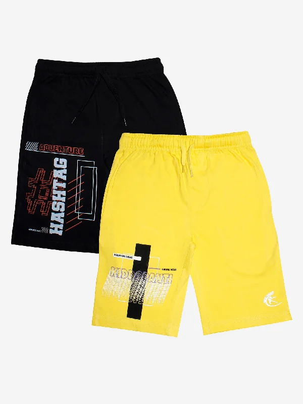 Jet Black Hashtag & Yellow