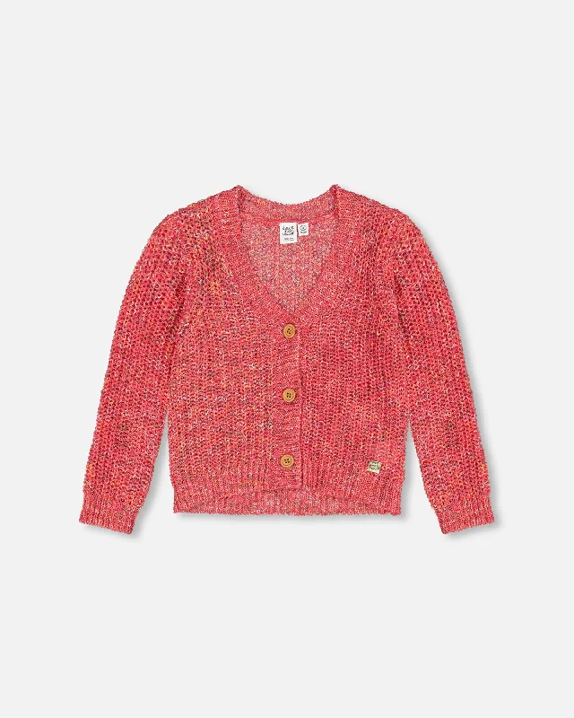 Men's Sweaters in Pastel ShadesKnit Cardigan Magenta