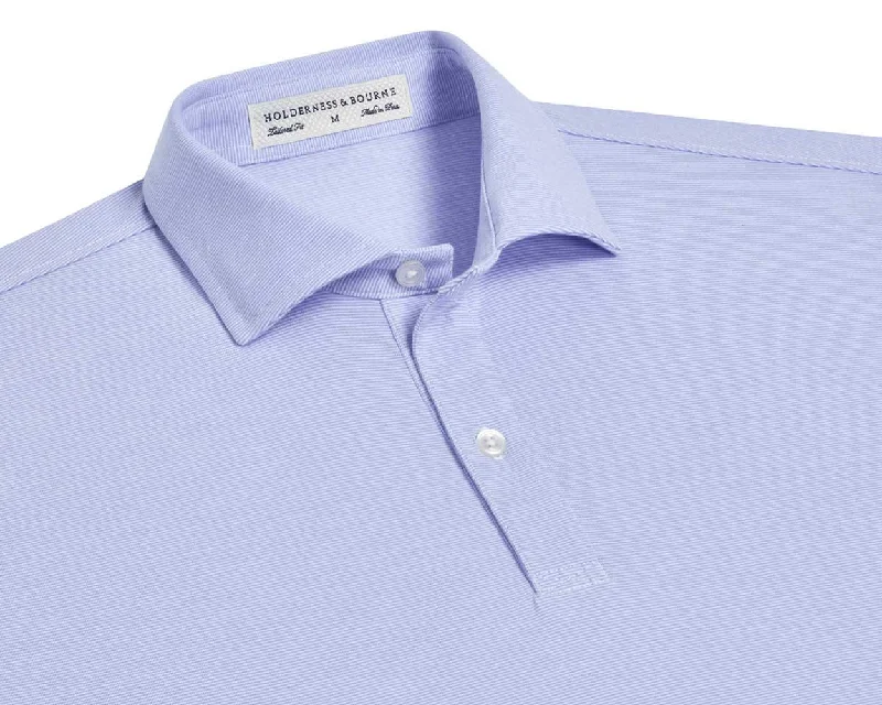 Men's Shirts with Mock NecksThe Hunter Shirt: Lavender & White