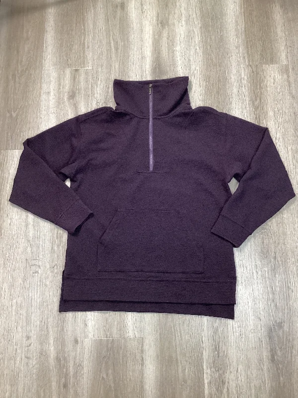 Men's Hoodies with Faux Fur TrimSweatshirt Collar By Zella In Purple, Size: S
