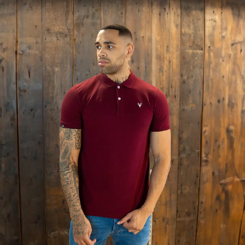 Men's Shirts with Cowl NecksPolo | Marco Polo | Burgundy