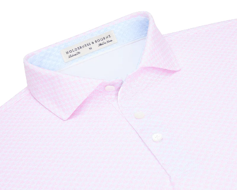 Men's Unique and Designer TopsThe Dalton Shirt: White & Scotch Pink