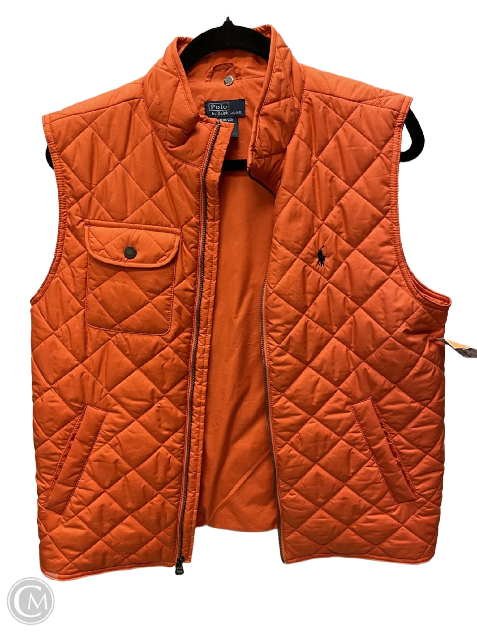 Men's Coats for RunningVest Puffer & Quilted By Polo Ralph Lauren In Orange, Size: Xl Men's Coats for RunningVest Puffer & Quilted By Polo Ralph Lauren In Orange, Size: Xl
