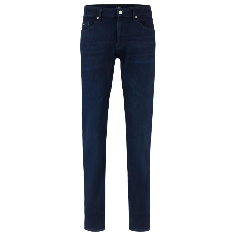 Relaxed-Fit Men's JeansSlim-fit jeans in dark-blue Italian super-soft denim