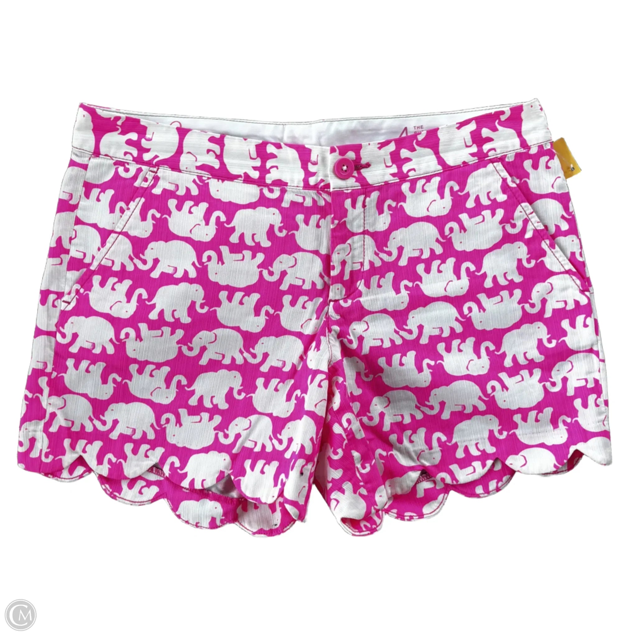 Men's Short-Inseam Dress Pants for StyleShorts Designer By Lilly Pulitzer In Pink & White, Size: 4
