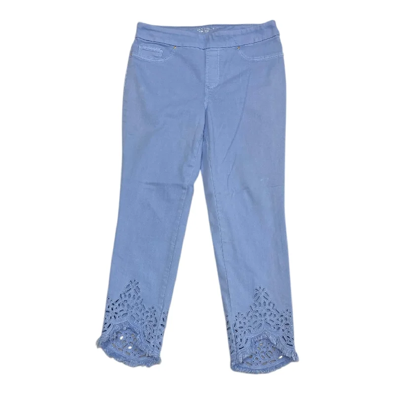 Men's Jeans with EmbroideryJeans Jeggings By Chicos In Blue, Size:8