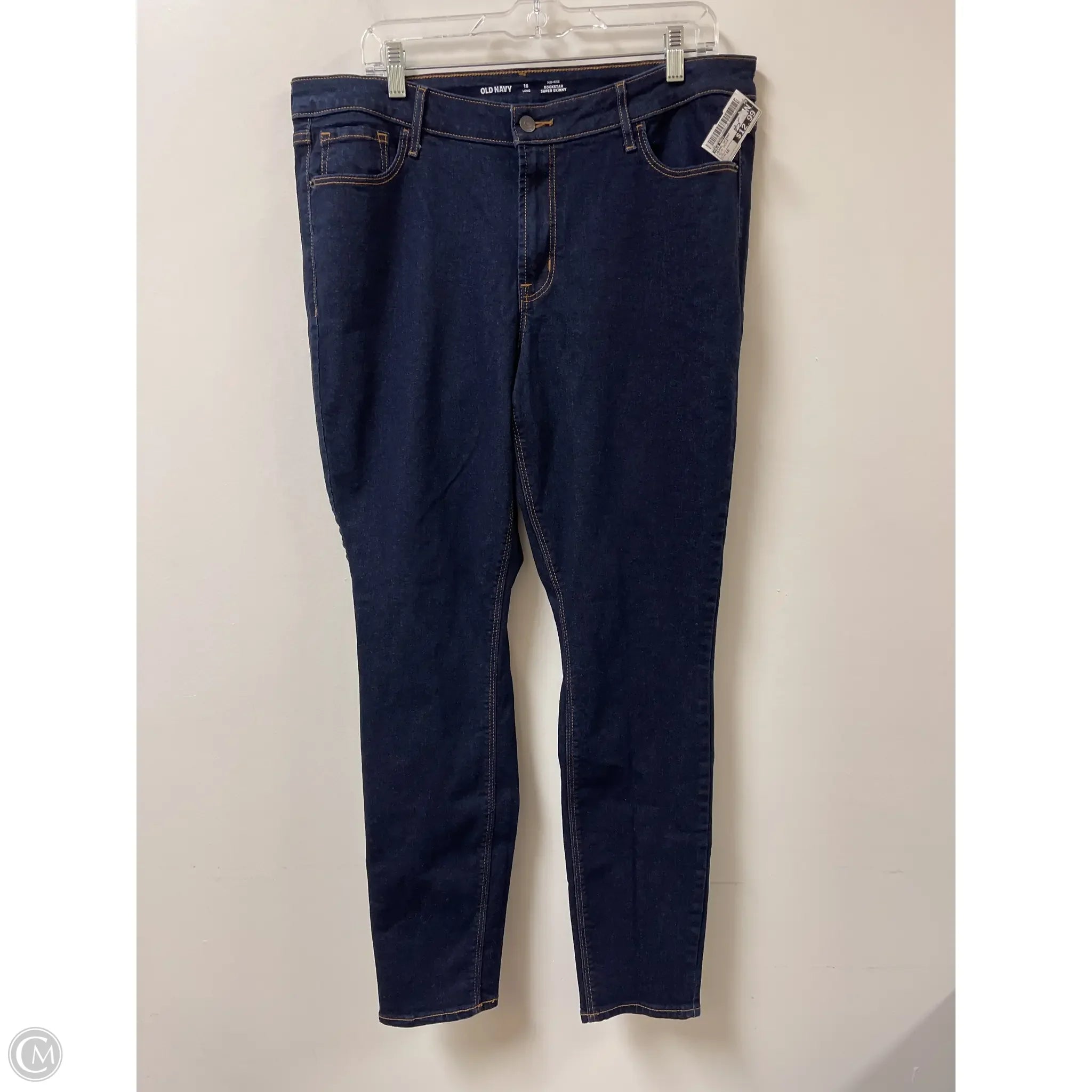 High-Waisted Bootcut Men's JeansJeans Skinny By Old Navy In Blue Denim, Size: 16