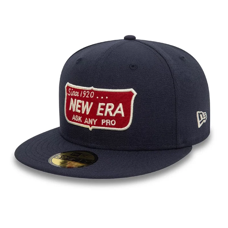 Relaxed Beanie HatsNew Era Shield Navy 59FIFTY Fitted Cap