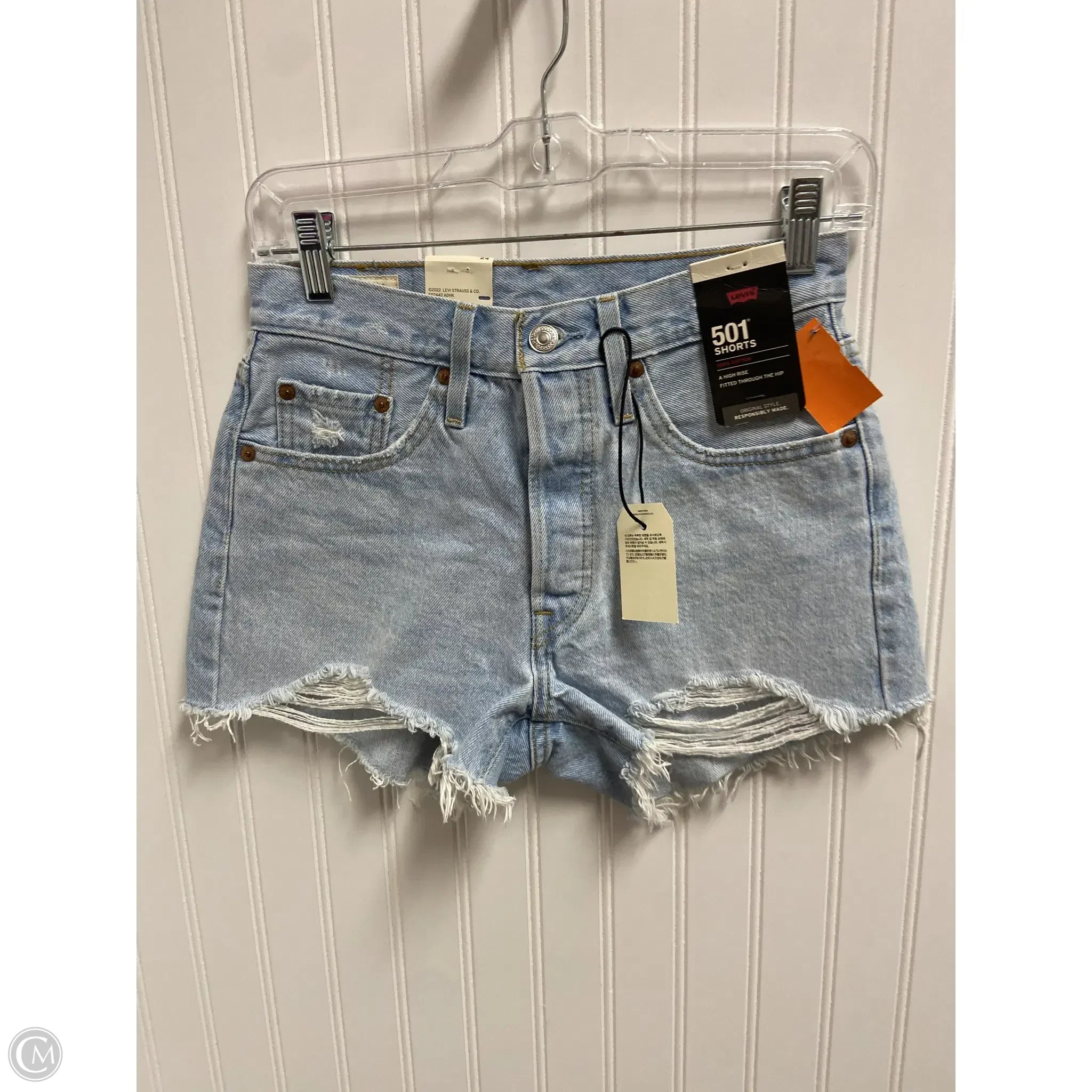 Men's Activewear Shorts with PocketsShorts By Levis In Blue Denim, Size: 0