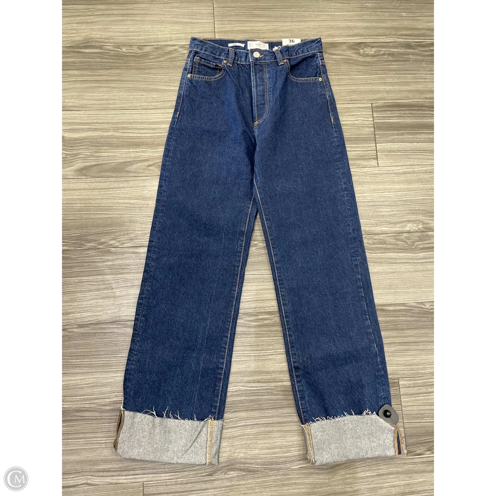 Classic Blue Men's JeansJeans Wide Leg By Mng In Blue, Size: 4