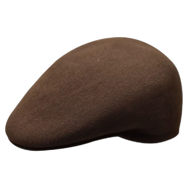 Rainproof Bucket HatsBruno Capelo Men's Brown Wool Cap Men's Casual Hats 100% Wool