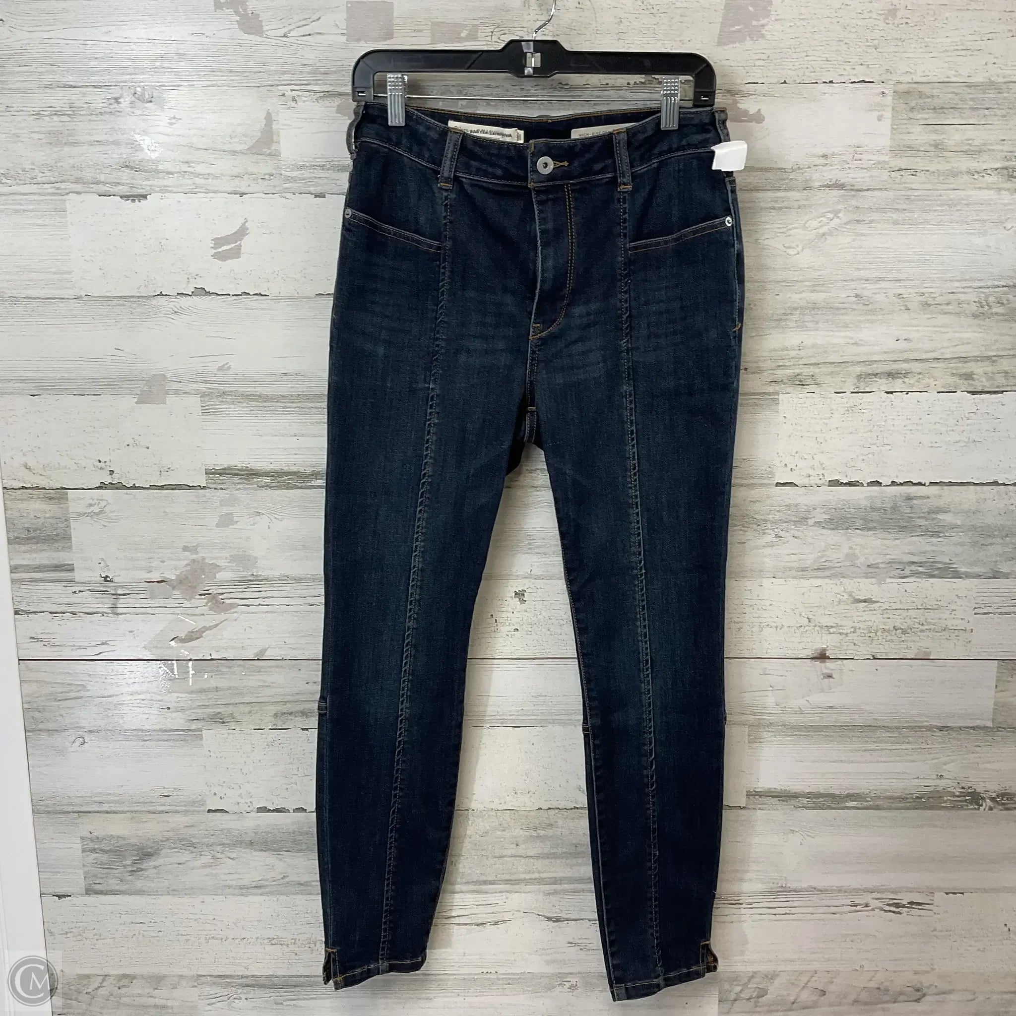 Men's Jeans with EmbroideryJeans Skinny By Pilcro In Blue Denim, Size: 10