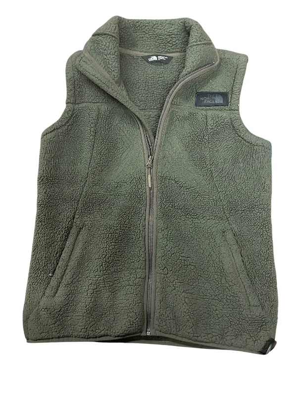 Men's Coats with Flannel LiningVest Faux Fur & Sherpa By The North Face In Green, Size: S Men's Coats with Flannel LiningVest Faux Fur & Sherpa By The North Face In Green, Size: S