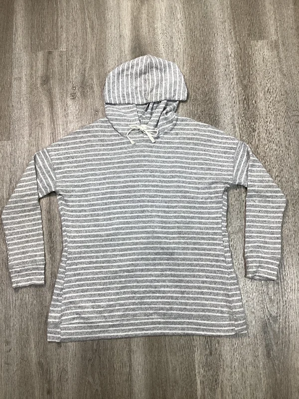 Men's Hoodies with Zippered PocketsSweatshirt Hoodie By Vanity In Grey, Size: M