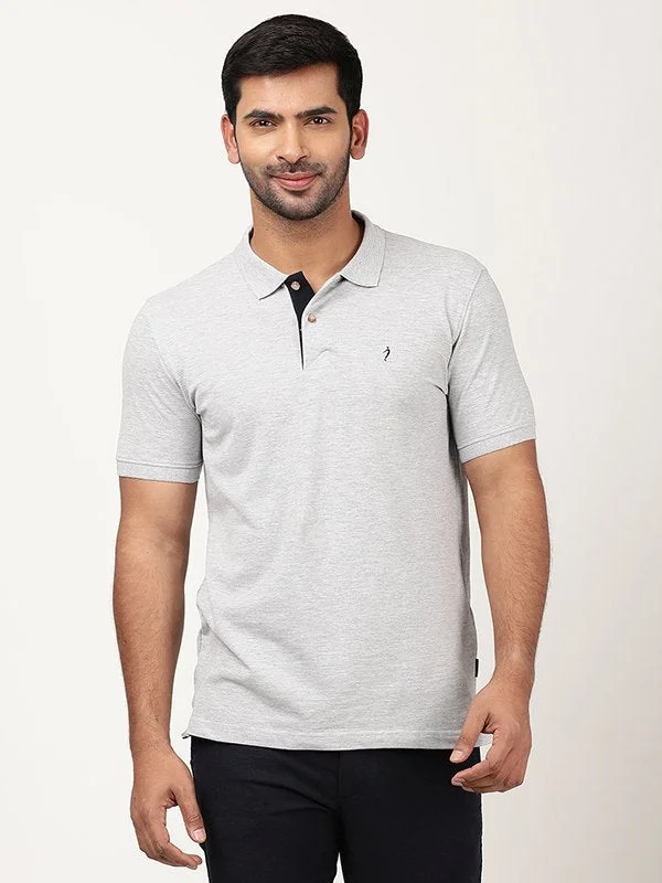 Men's Shirts with Moisture-Wicking FabricMen Solid Polo T-Shirt