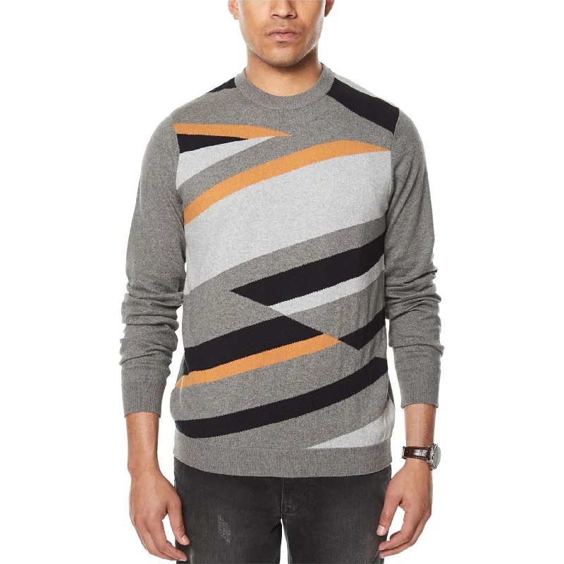 Men's Sweaters with Herringbone PatternsSean John Mens Intarsia Pullover Sweater
