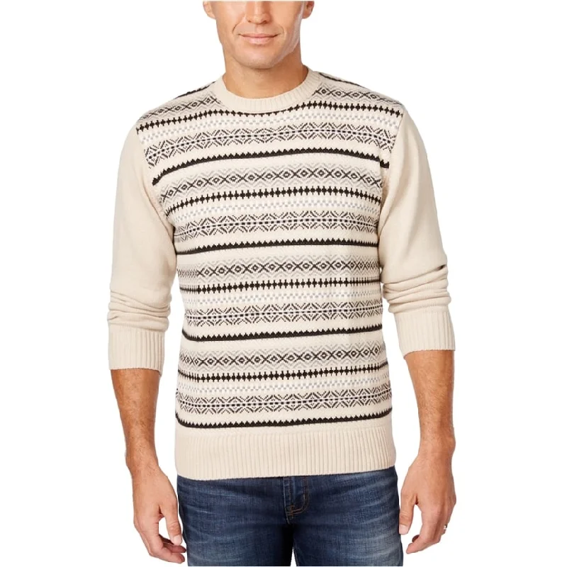 Men's Sweaters with Dropped ShouldersWeatherproof Mens Vintage Fair Isle Knit Sweater