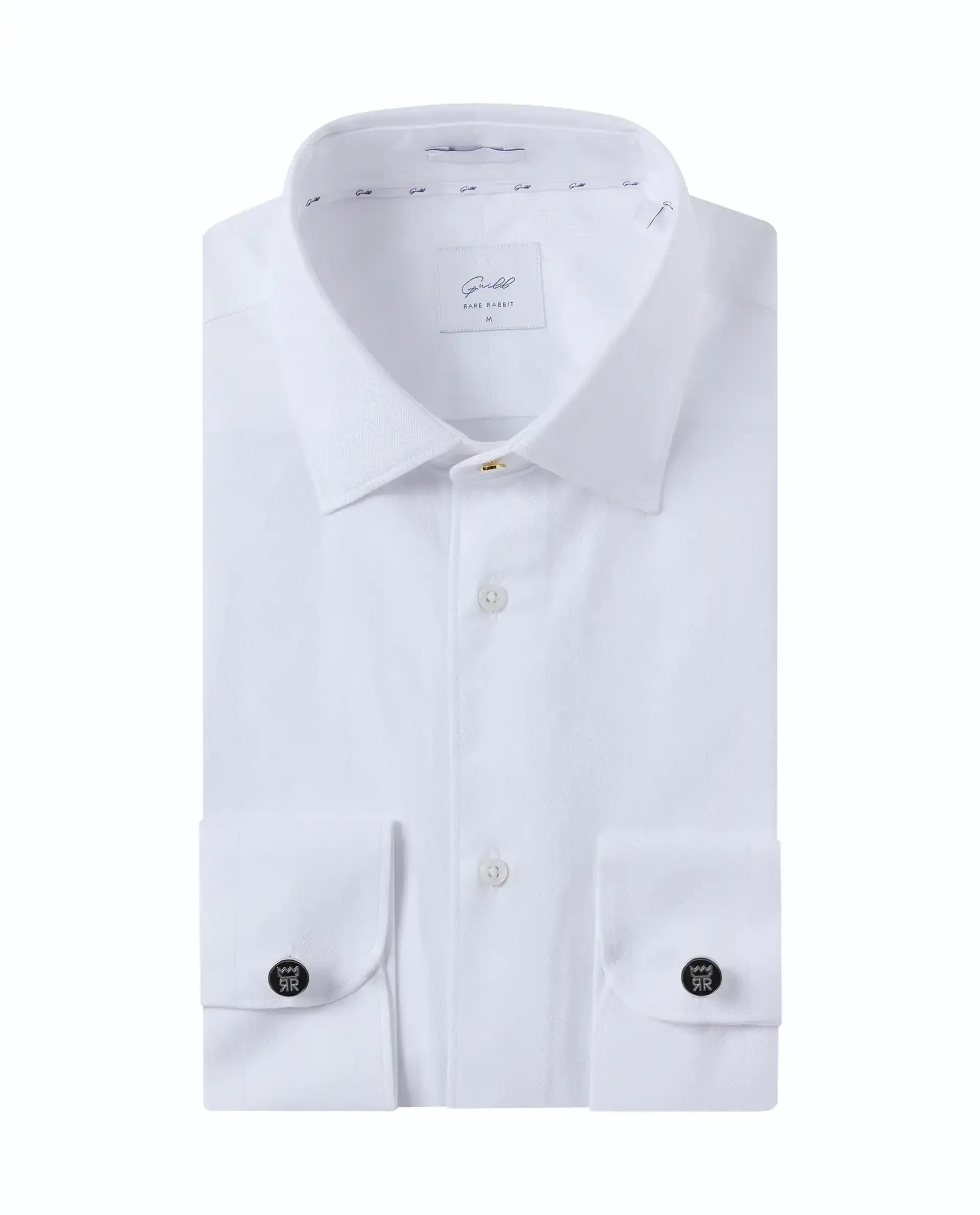 Men's Long-Sleeve Shirts for Year-Round WearRare Rabbit Men Fargo White Cotton Fabric Full Sleeve Regular Fit Solid Formal Shirt Men's Long-Sleeve Shirts for Year-Round WearRare Rabbit Men Fargo White Cotton Fabric Full Sleeve Regular Fit Solid Formal Shirt