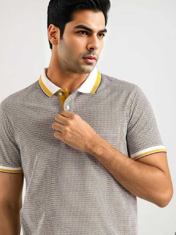 Men's Casual Shirts for Everyday WearMen Printed Polo T-Shirt