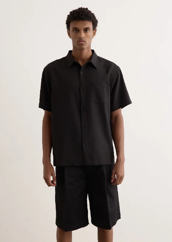 Breathable Men's Mesh TopsGeorgette Bruce Short Sleeve Shirt