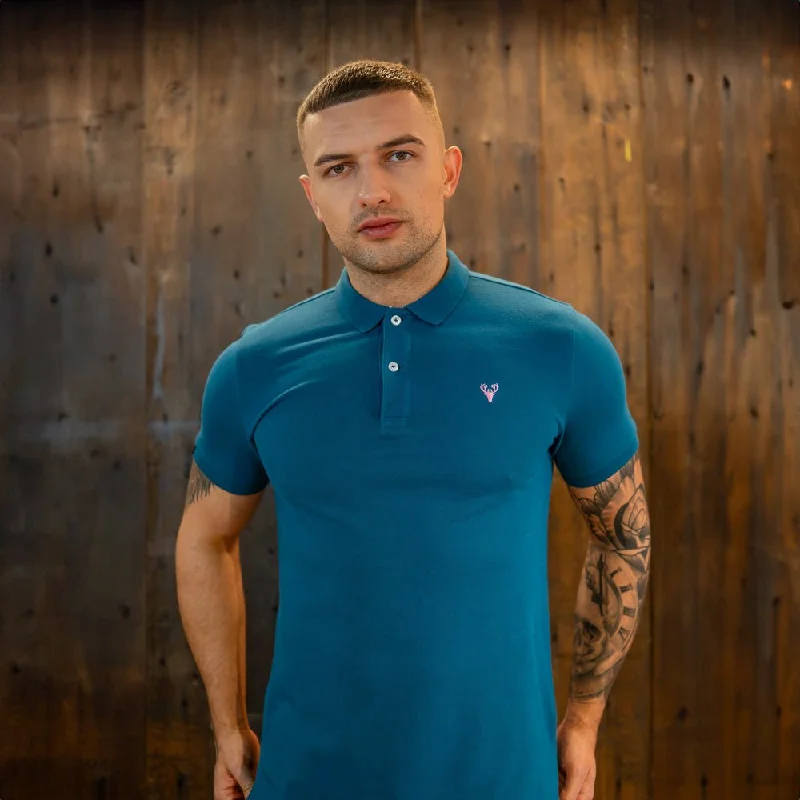 Men's Shirts with Hidden ButtonsPolo | Marco Polo | Teal