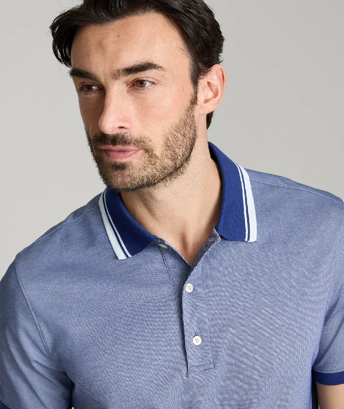 Men's Shirts with Single-Breasted DesignsTipped Performance Polo