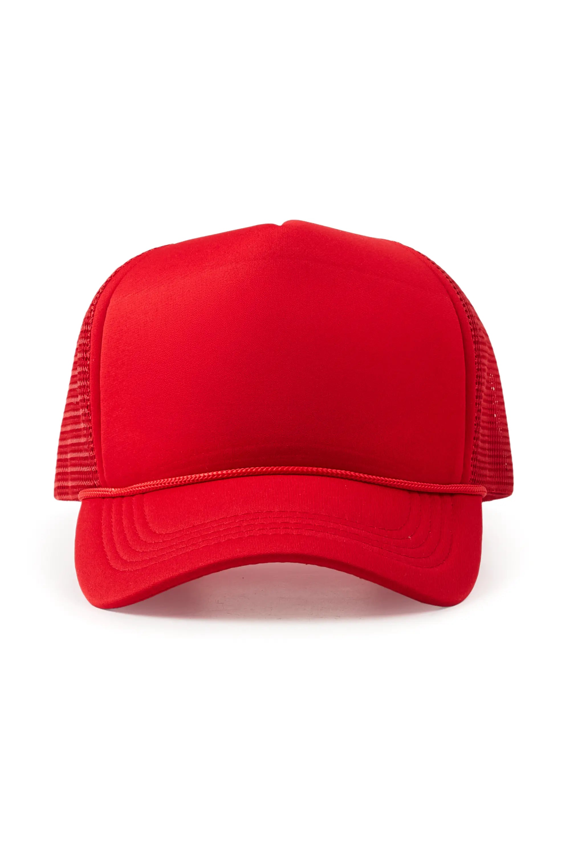 Protective Hard HatsMens Red Basic Trucker Hat