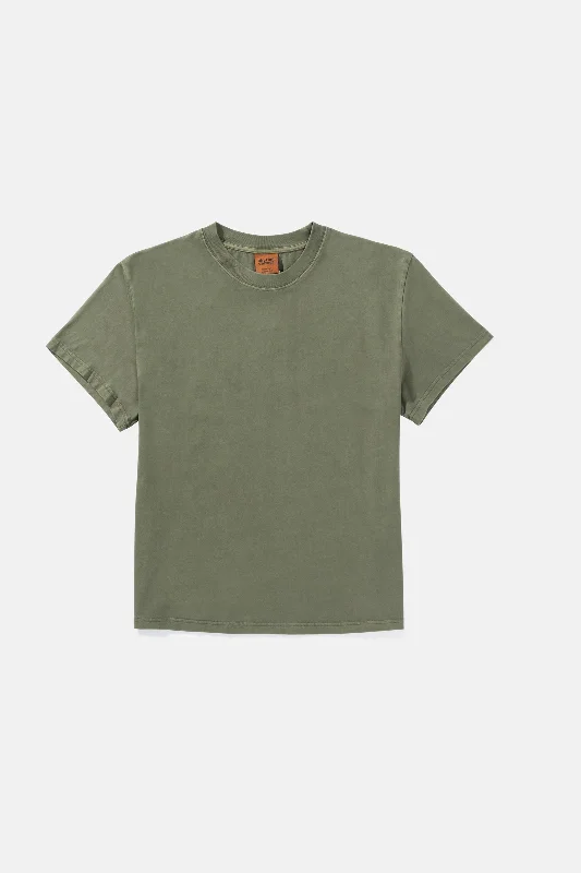 Men's Shirts with Snap ButtonsBand SS T-Shirt Olive