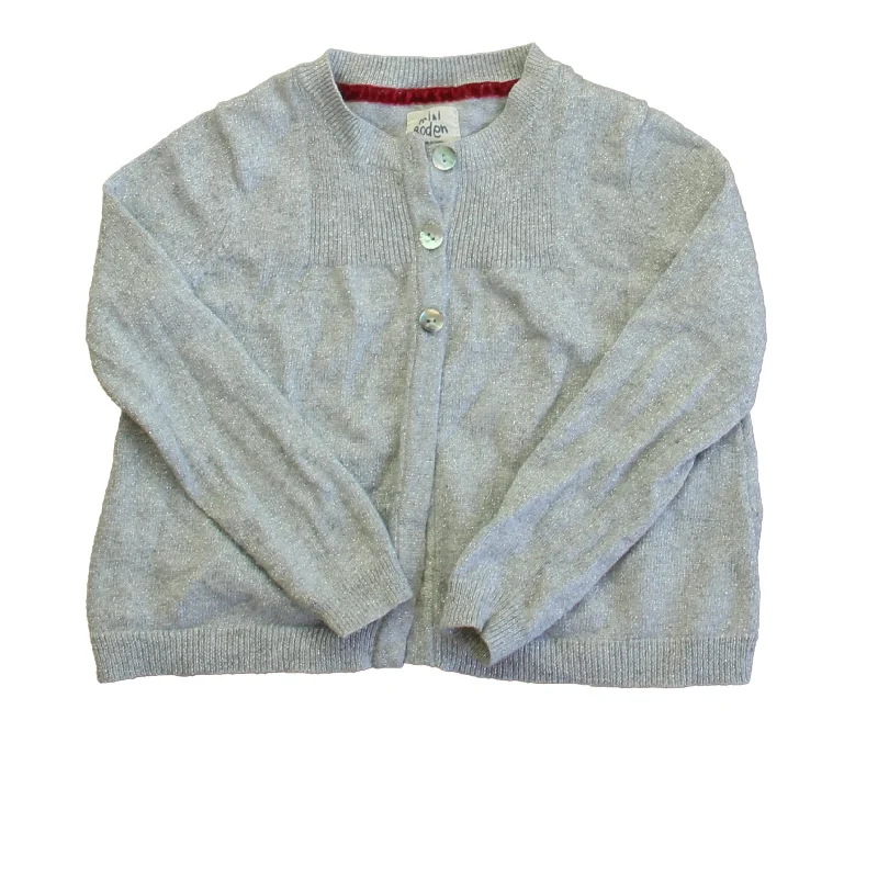 Men's Sweaters with Stand-Up CollarsBoden Girls Silver Cardigan