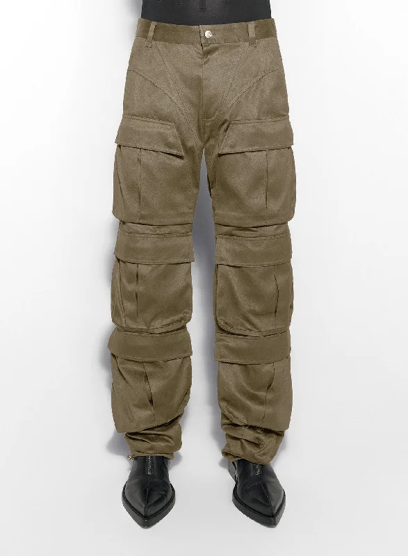 Casual and Comfortable Men's Drawstring Loungewear Shortskhaki cargo pants