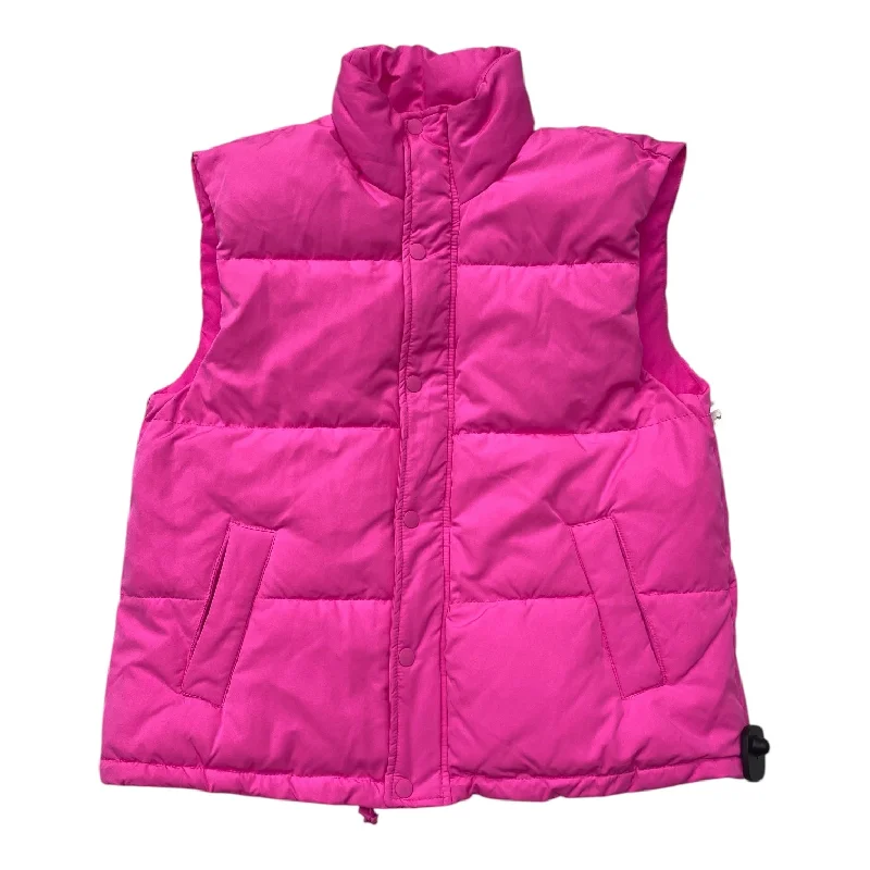 Men's Coats with Modern CutsVest Puffer & Quilted By Target In Pink, Size: M