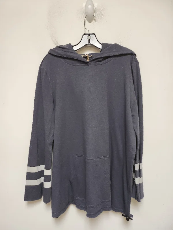 Men's Hoodies with Built-In HeadphonesSweatshirt Hoodie By Easel In Blue, Size: L