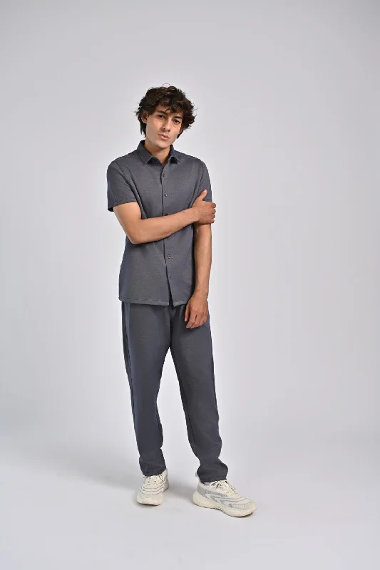Men's Shirts with Lace-Up HemlinesBUTTON DOWN TEXTURED POLO