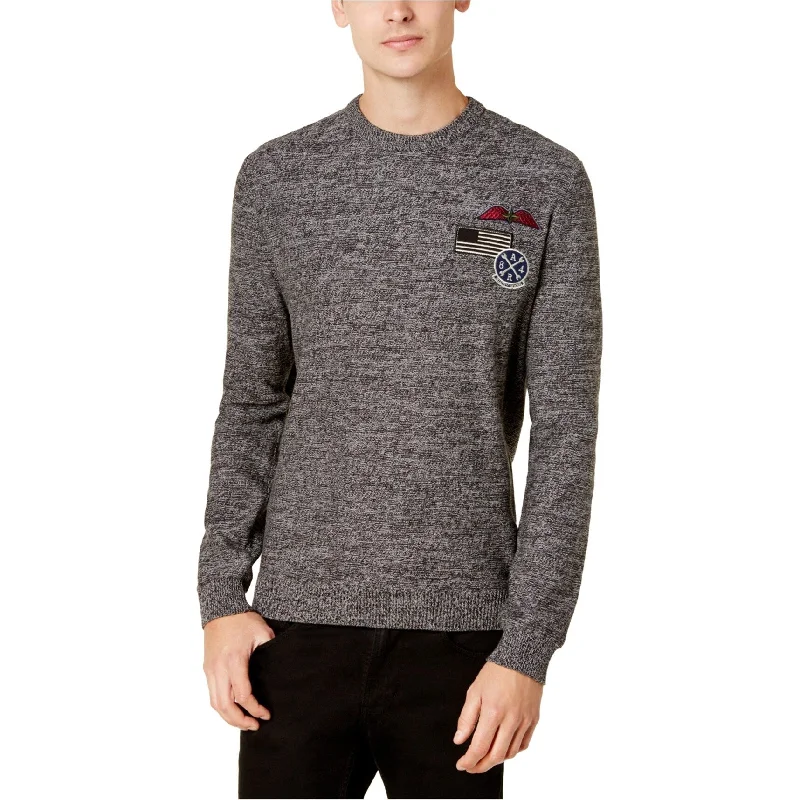 Men's Sweaters with A-Line ShapesAmerican Rag Mens Patched Pullover Sweater