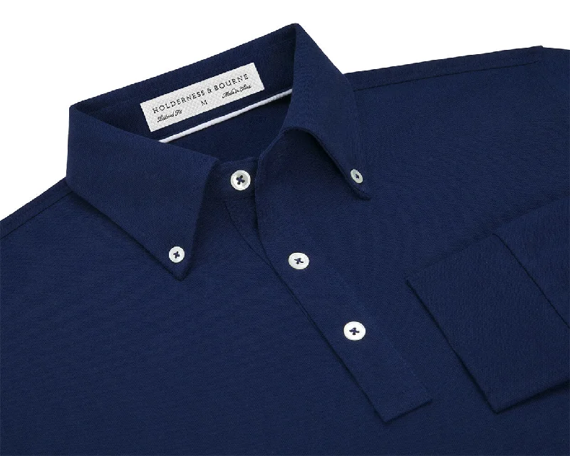 Men's Shirts with Hidden ButtonsThe Burton Shirt: Navy