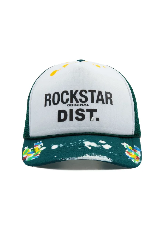 Comfortable Fisherman HatsNeptune White/Dark Green Trucker Hat