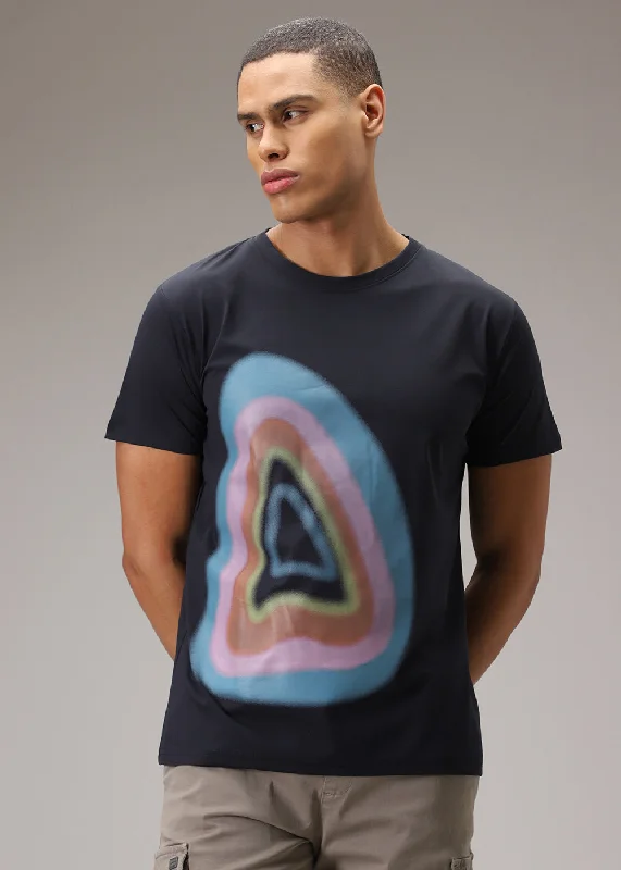 Men's Shirts with Mock NecksTiffany Blue Printed T-Shirt