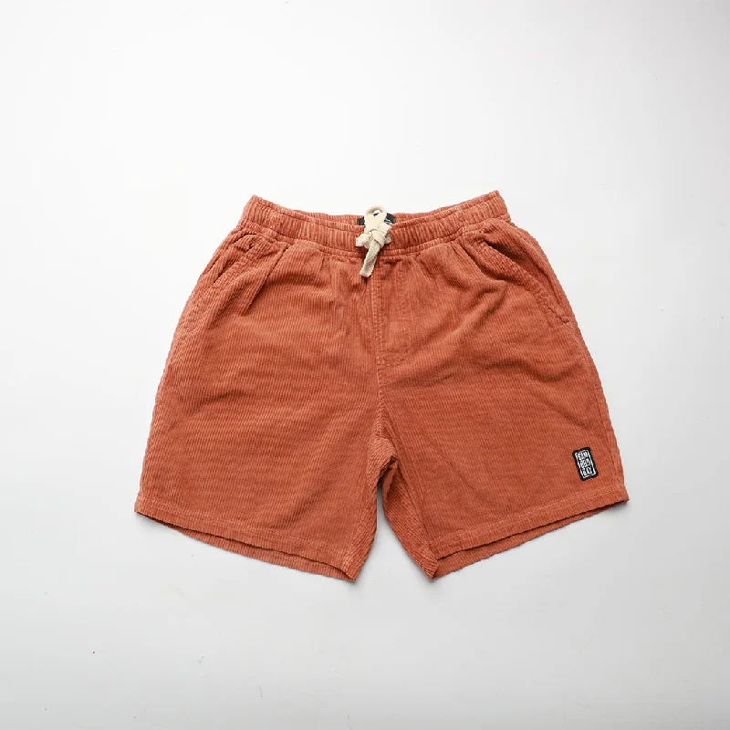 Yoga-Friendly Men's Flex ShortsBamBooBay Chill Cord Shorts Brown