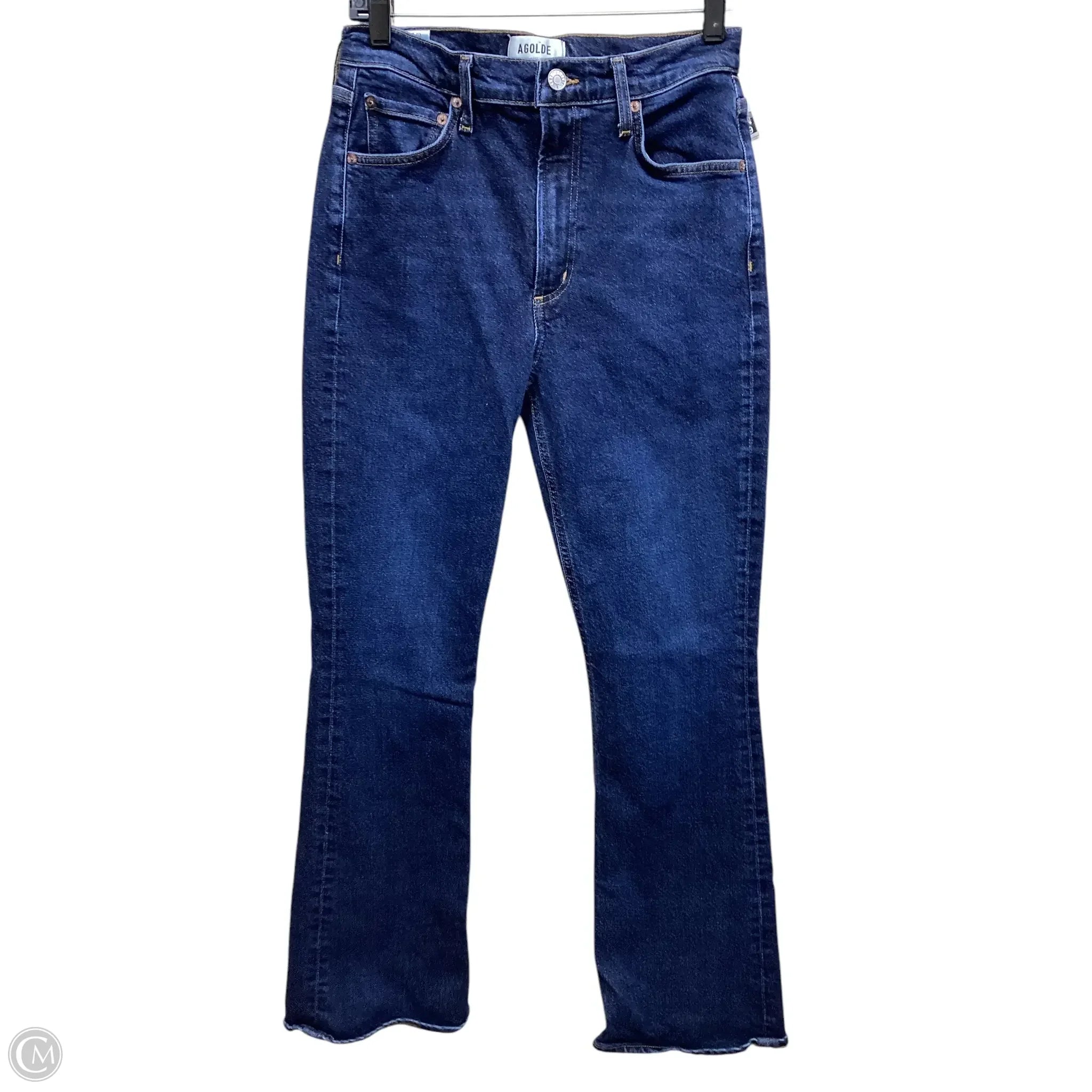 Mid-Waisted Men's JeansJeans Boot Cut By Agolde In Blue Denim, Size: 4