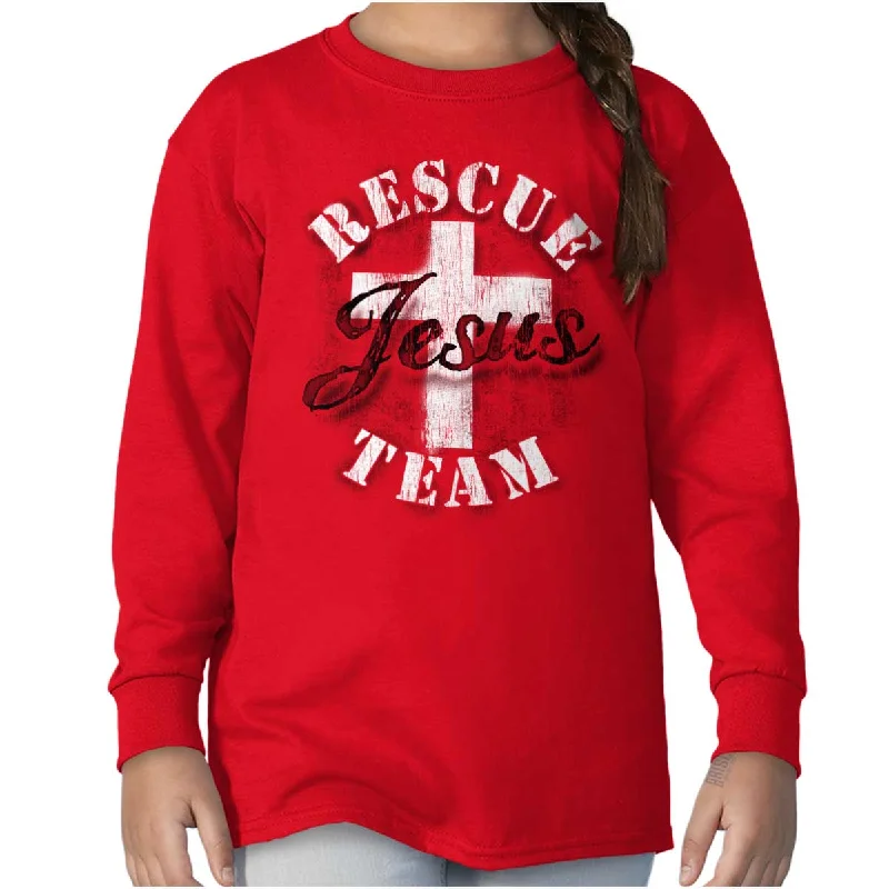 Classic Men's Button-Up ShirtsRescue Team Youth Long Sleeve T-Shirt