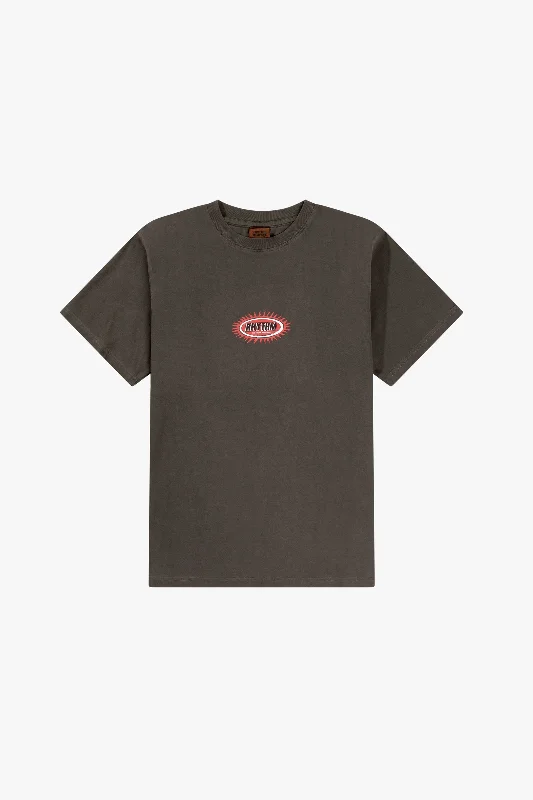 Men's Shirts with Rounded HemlinesEllipse Sun SS T-Shirt Vintage Black