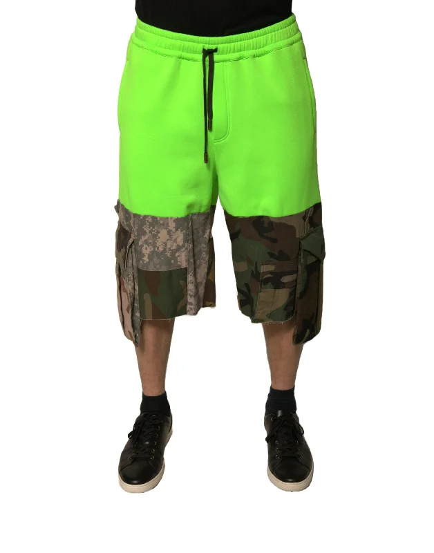 Men's Comfortable and Stretchy Loungewear ShortsDolce & Gabbana Patchwork Cargo Bermuda Men's Shorts (Pre-Owned) Men's Comfortable and Stretchy Loungewear ShortsDolce & Gabbana Patchwork Cargo Bermuda Men's Shorts (Pre-Owned)
