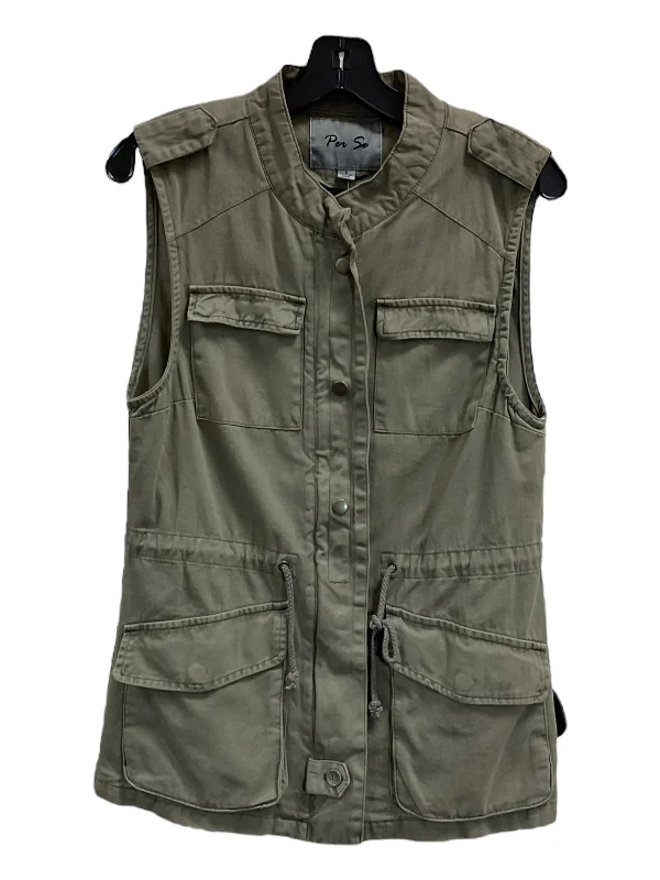 Men's Coats for RunningVest Other By Per Se In Green, Size: S