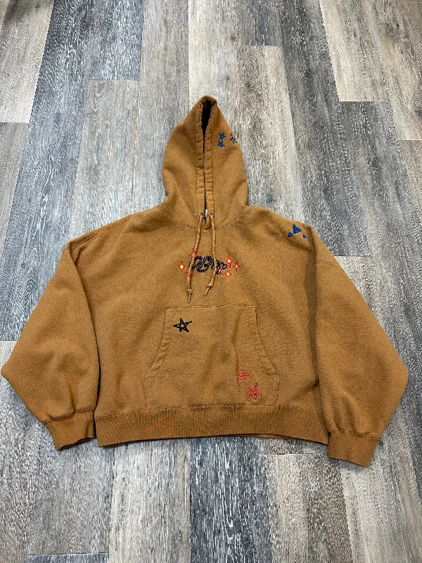 Men's Hoodies with Quick-Dry FabricSweatshirt Hoodie By Obey In Tan, Size: S